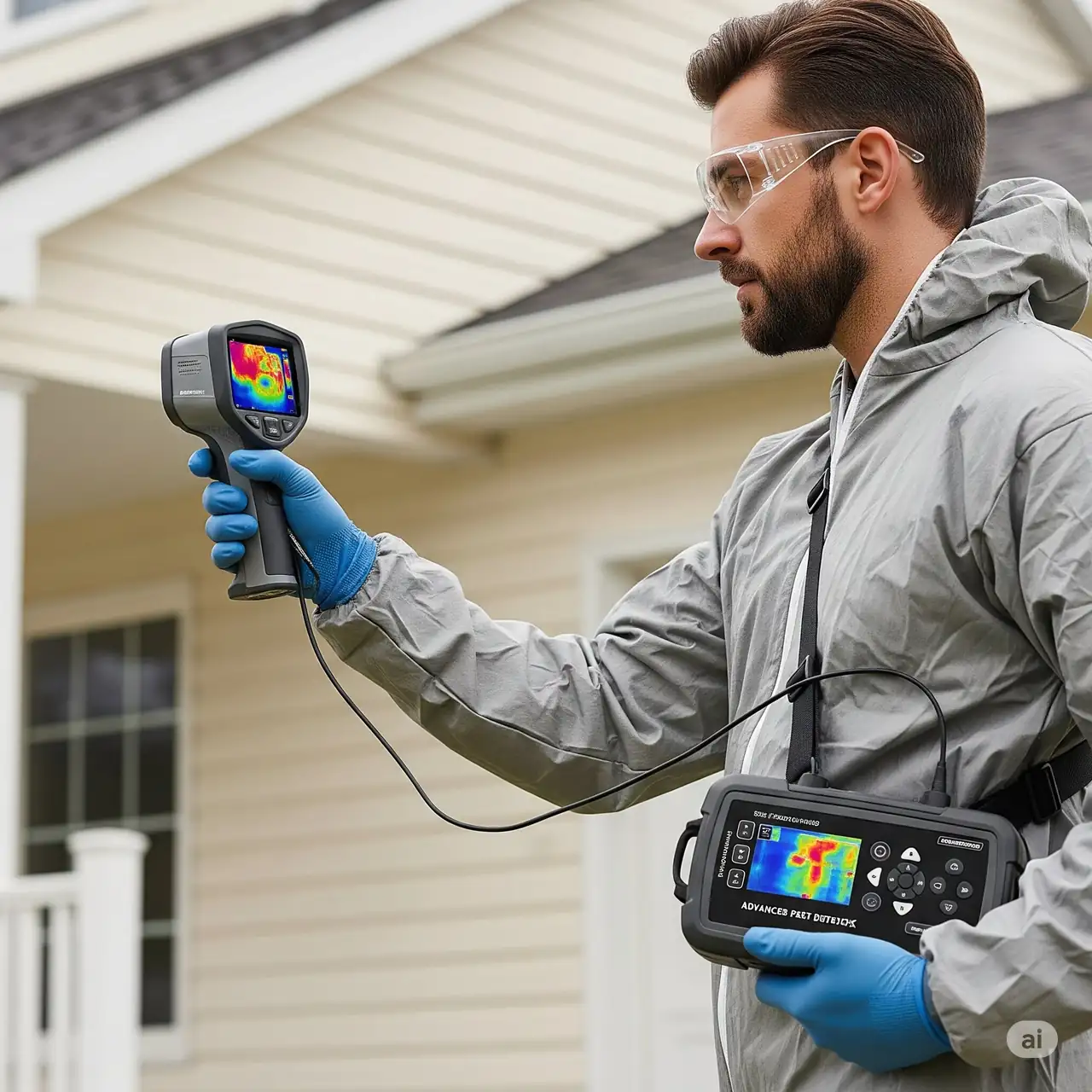 Melbourne Termite Control expert consulting with customer
